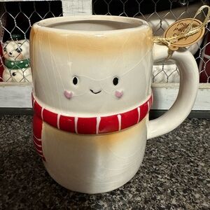 Snowman smores marshmallow mug perfect display piece